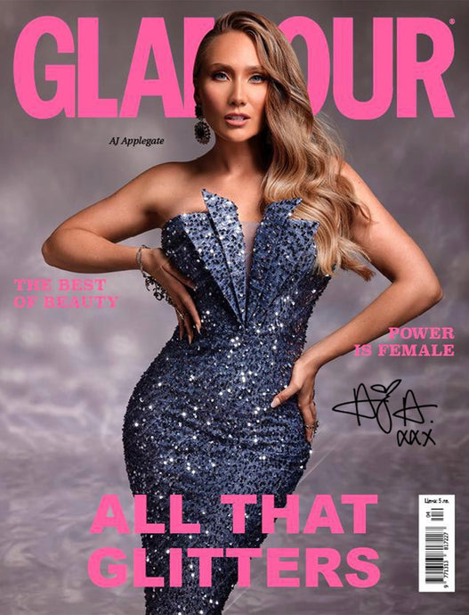 AJ Applegate Signed Glamour Magazine Cover